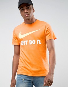 Оранжевая футболка с логотипом в виде галочки Nike JDI 707360-857 - Оранжевый