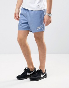 Трикотажные синие шорты Nike 832230-450 - Синий