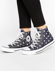 Высокие кеды с вышивкой Converse Chuck Taylor All Star - Мульти