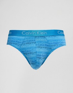 Эластичные хлопковые трусы Calvin Klein - Синий