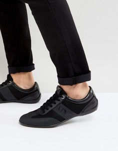 Черные кроссовки с логотипом Armani Jeans - Черный