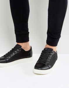 Черные кроссовки с логотипом Armani Jeans - Черный