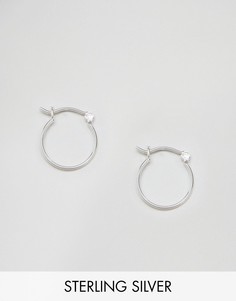 Серебряные серьги-кольца диаметром 15 мм ASOS - Серебряный