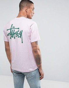 Футболка с логотипом Stussy - Фиолетовый