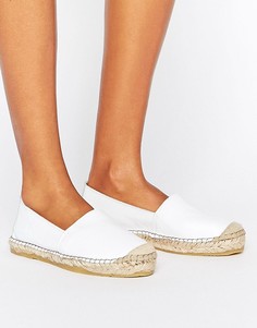 Кожаные эспадрильи Selected Marley - Белый