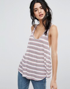 Майка в полоску Free People Best Of Night - Белый