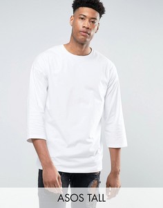Oversize-лонгслив ASOS TALL - Белый