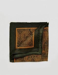 Зеленый платок для нагрудного кармана с узором пейсли ASOS - Зеленый