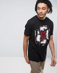 Футболка с принтом Red Hot Chili Peppers ASOS - Черный
