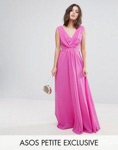 Платье макси с вырезами по бокам ASOS PETITE - Розовый
