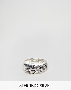 Серебряное кольцо в виде пера Seven London - Серебряный