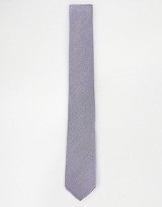Лиловый фактурный галстук ASOS - Фиолетовый