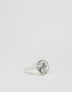 Серебряное кольцо на мизинец с гравировкой соверена Chained &amp; Able - Серебряный