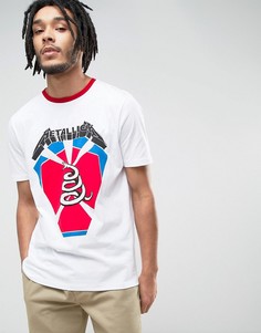 Футболка с принтом Metallica ASOS - Белый