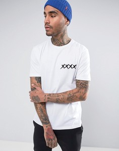 Свободная футболка с вышивкой ASOS - Белый