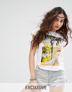 Футболка с принтом Reclaimed Vintage Inspired - Белый
