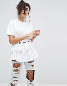 Футболка с завязками ASOS - Оранжевый