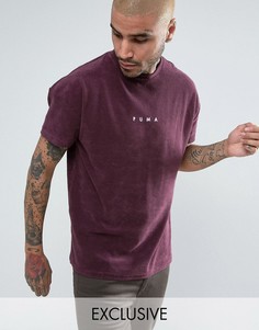 Фиолетовая махровая футболка Puma 57533304 эксклюзивно для ASOS - Фиолетовый
