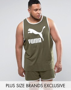 Зеленая трикотажная майка Puma PLUS эксклюзивно для ASOS - Зеленый