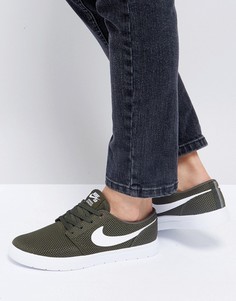 Легкие кроссовки цвета хаки Nike SB Portmore Ii - Зеленый