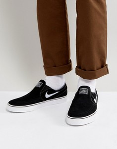 Черные кроссовки-слипоны Nike SB Zoom Stefan Janoski 833564-001 - Черный