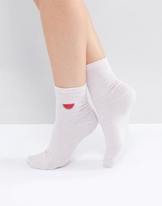 Носки с вышивкой ASOS - Розовый