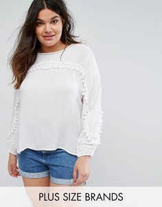 Блузка с кисточками Missguided Plus - Белый