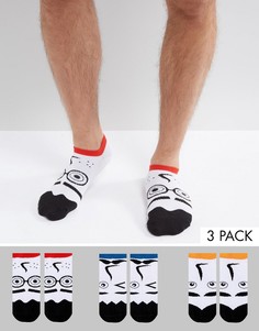 Набор из 3 пар спортивных носков ASOS - Мульти