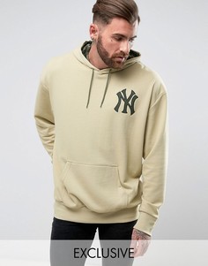 Свободный худи Majestic Yankees эксклюзивно для ASOS - Светло-серый