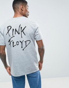 Длинная футболка с принтом Pink Floyd ASOS - Серый