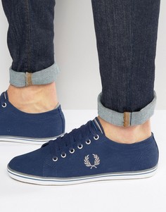 Саржевые кеды Fred Perry Kingston - Синий
