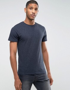 Меланжевая футболка в крапинку D-Struct - Темно-синий