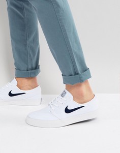 Белые парусиновые кроссовки Nike SB Zoom Stefan Janoski 615957-141 - Белый