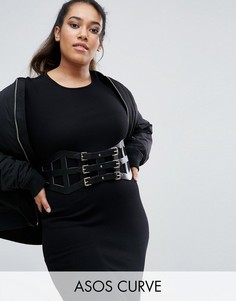 Решетчатый ремень ASOS CURVE - Черный