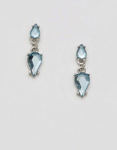 Серьги-гвоздики с камнем ASOS - Синий