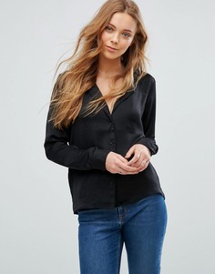 Блузка с отложным воротником Vero Moda - Черный