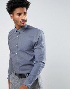 Темно-синяя облегающая футболка с геометрическим узором Ben Sherman - Темно-синий