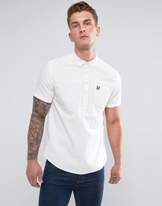 Белая оксфордская рубашка с коротким рукавом Lyle &amp; Scott - Белый