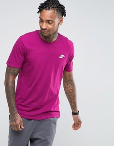 Фиолетовая футболка с вышивкой и логотипом Nike 827021-665 - Фиолетовый
