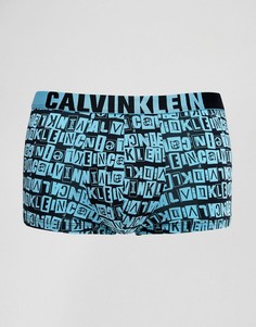 Боксеры-брифы из микрофибры с заниженной талией Calvin Klein ID - Синий