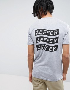 Футболка с принтом Zeffer - Серый