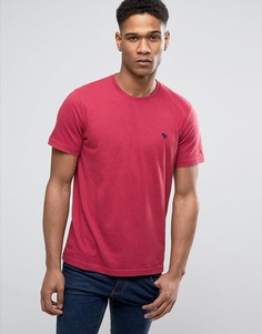 Красная облегающая футболка с логотипом Abercrombie &amp; Fitch - Красный