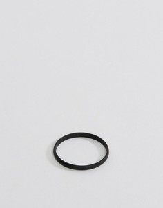 Черное матовое кольцо ASOS - Черный
