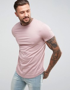 Длинная футболка ASOS - Розовый
