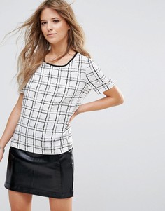 Топ в клетку Bellfield Nola - Белый