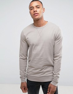 Легкий облегающий свитшот бежевого цвета ASOS - Бежевый