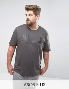 Свободная футболка с матовым принтом Metallica ASOS PLUS - Черный