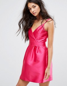 Платье для выпускного с запахом Miss Selfridge - Розовый