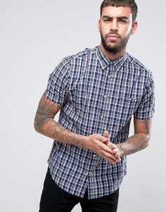 Клетчатая рубашка классического кроя Ben Sherman - Темно-синий