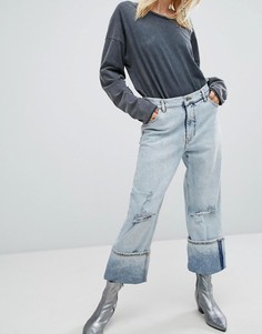 Свободные джинсы с отворотами Cheap Monday - Синий